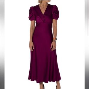 Taylor Satin Midi Dress